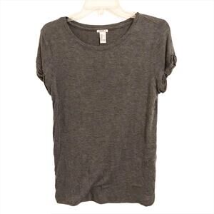 Forever 21 Grey T Shirt with Sleeve detail